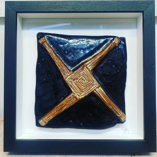 St. Brigid's Cross, Framed