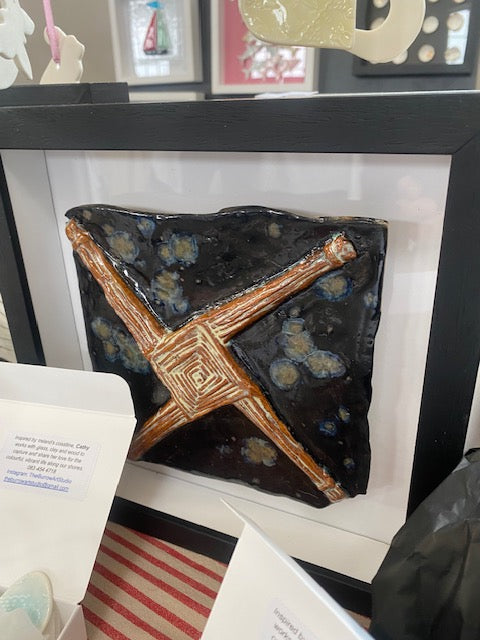 St. Brigid's Cross, Framed
